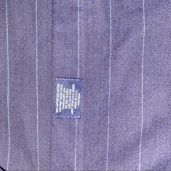 Burberry Navy Blue Striped Button Down Shirt - Picture 7 of 10